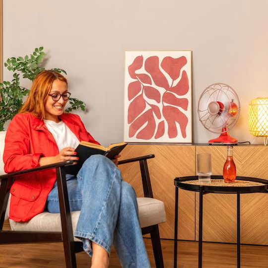 Cecotec Energysilence 1090 Retrodesk Tischgerät Ventilator 40W Lüfterdurchmesser 30cm Rote