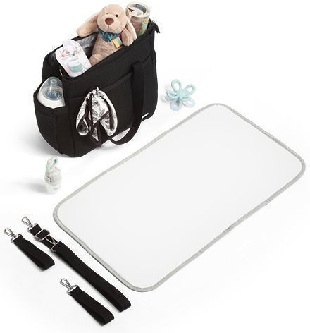 Babyono Shoulder/Hand Diaper Bag Black 30x16x26cm.