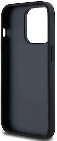 Dkny Pu Leather Checkered Pattern Stripe Case Iphone 14 Pro Black