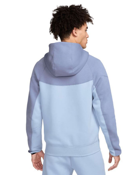 Nike Tech Fleece Windrunner Men's Sweatshirt Jacket with Hood Blue