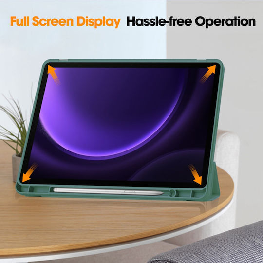 Techsuit Flip Cover Πράσινη (Samsung Galaxy Tab S9 FE)