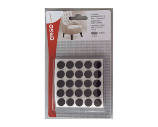 ERGOhome 570600.0000 Round Felts with Sticker 13mm 25pcs