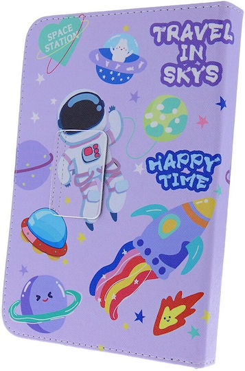 Space Station Flip Cover Violet Universal 10"