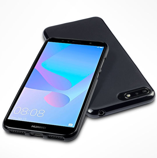 Terrapin Y6 2018 Back Cover Σιλικόνης Μαύρο (Huawei Y6 2018)
