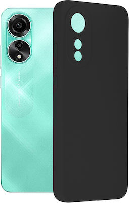 Techsuit Soft Edge Back Cover Silicone Waterproof Black (Oppo A78 4G) KF2314837