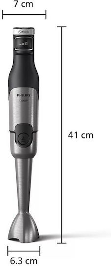 Philips 5000 Series Ραβδομπλέντερ με Ανοξείδωτη Ράβδο 1200W Μαύρο