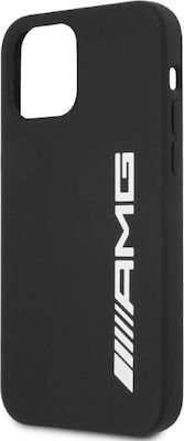 Mercedes-Benz Big Logo Silicone Back Cover Black (iPhone 12 Pro Max)