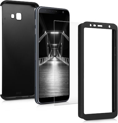 Acoperire completă 360 Plastic Negru (Galaxy J4+)