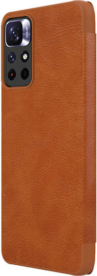 Nillkin Qin Book Piele 0.2mm Maro (Poco M4 Pro 5G / Redmi Note 11s 5G )