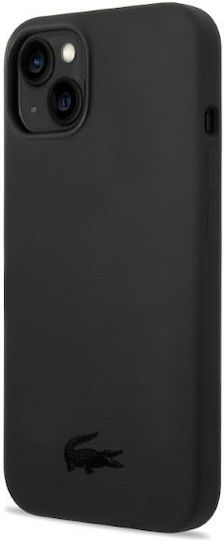 Lacoste Silicone Silicone Back Cover Silicone Black (iPhone 14 Plus)