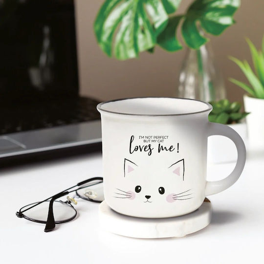 Legami Milano Cup-Puccino Take A Break Cat Чаша Керамично Бяла 350мл