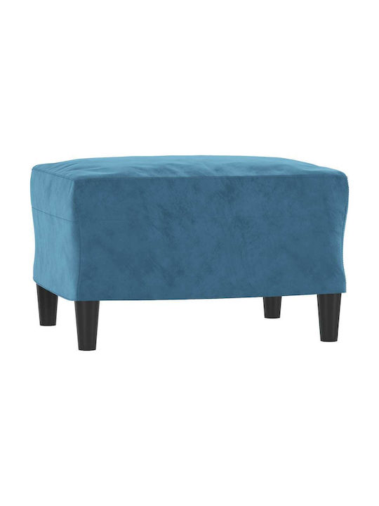 Three-Seater Velvet Couch Blue 212x77x80 cm