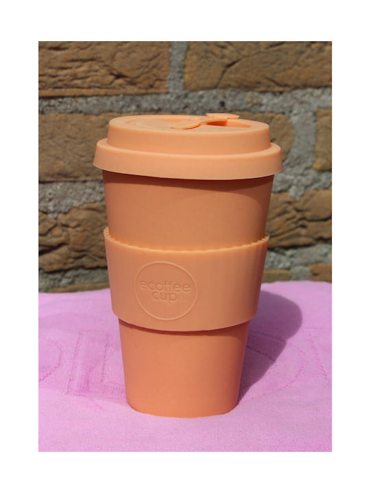 Ecoffee Cup Κούπα Μπαμπού Πορτοκαλί 400ml