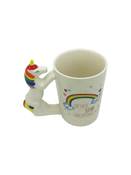 Out of the Blue Unicorn Mug Ceramic White