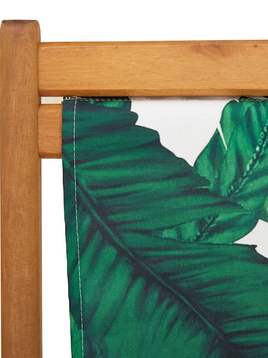 Deckchairs Wooden Green 62x112x87cm