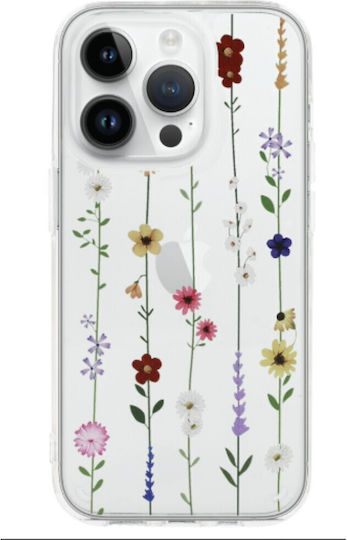 Tel Protect Flower Umschlag Rückseite Kunststoff Transparent (iPhone 15 Plus / 16 Plus)
