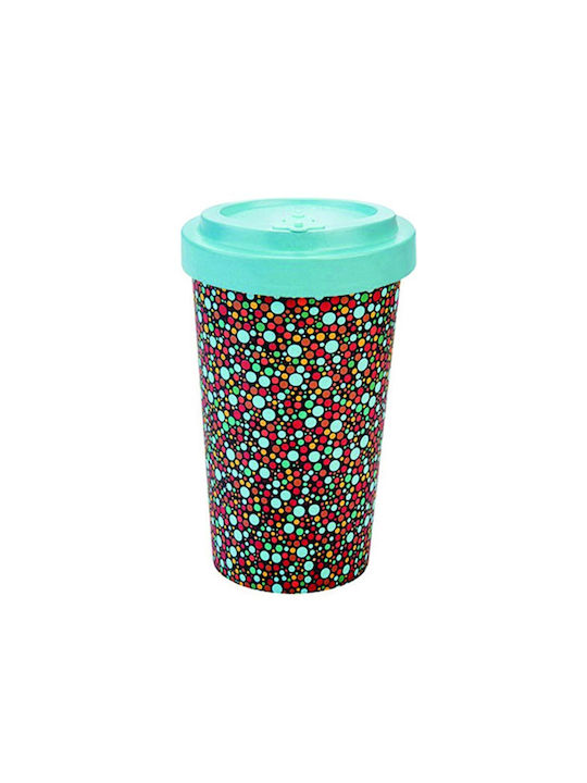 Woodway Fusion Bamboo Cup with Lid Blue 500ml