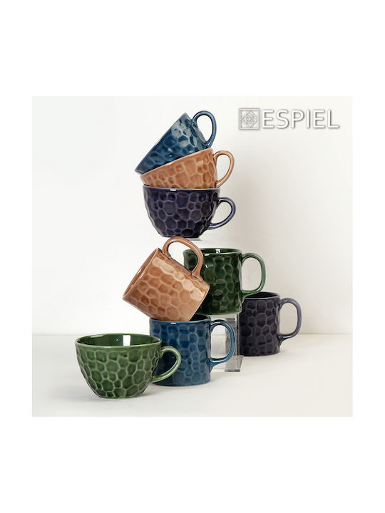 Espiel Чаша от Порцелан Кафява 350ml 6 Бройки