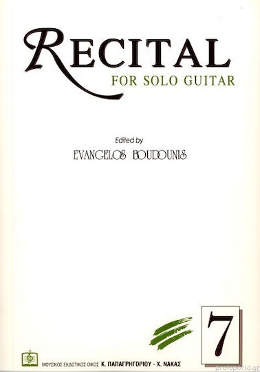 Panas Music Recital for Solo Guitar 7 für Gitarre
