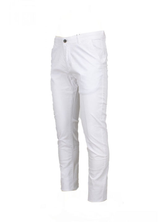 Freeman Clothing Pantaloni pentru bărbați Chino cu Croială Normală white