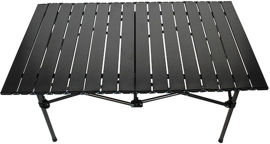 Keskor Metallic Table for Camping Folding 95x55x50cm Gray