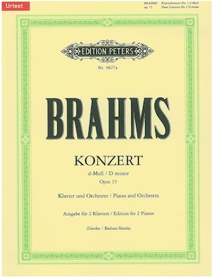 Edition Peters Brahms - Concerto No.1 Op 15 (dm) pentru Pian / Orchestra
