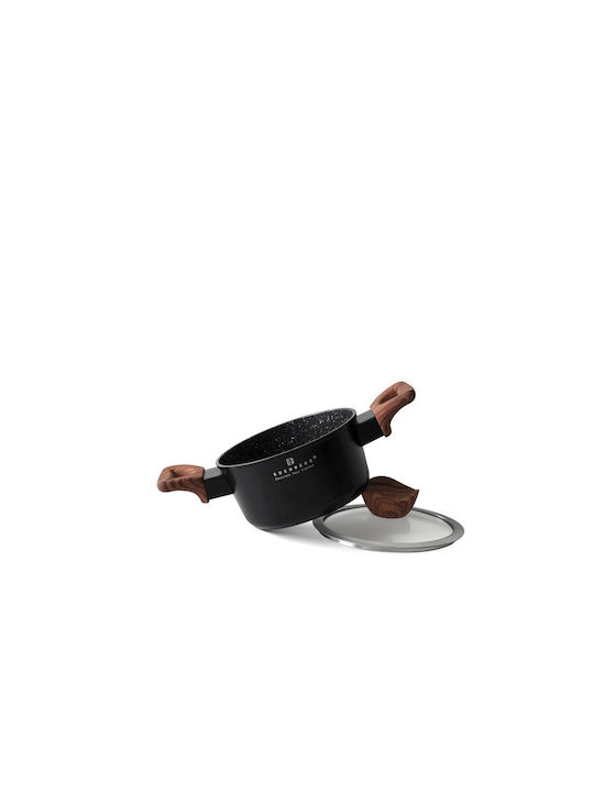 Edenberg Pots Set Made of Aluminum Black with Non-stick Coating 4 Pieces