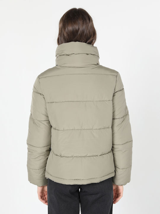 Colin's Mont Women's Short Puffer Jacket for Winter Green -MGR