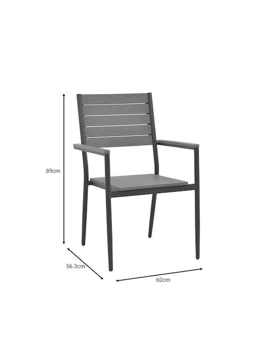 Garden & Outdoor Furniture Sets Dining Room Uplift-kliton Anthracite 3 Pieces