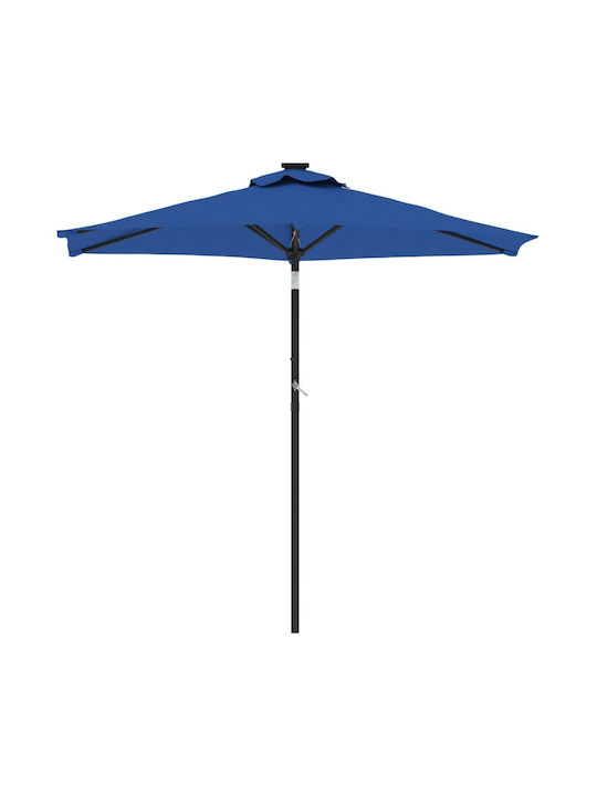 Garten- und Terrassen-Sonnenschirm Rundschreiben Metall Blau F2.12xY2.12m