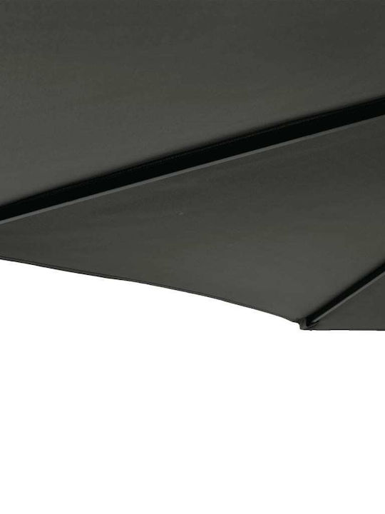 Round Metal Grey Parasol Φ2.12xH2.12m