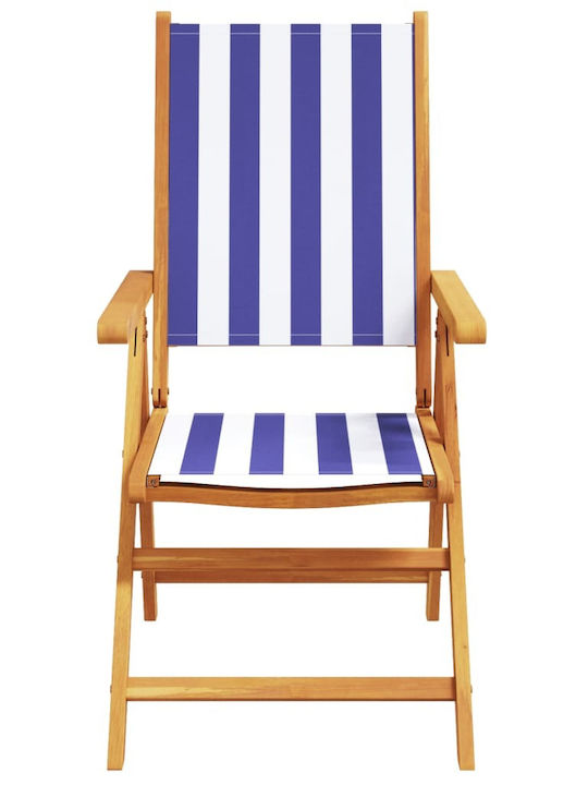 Scaun de exterior Lemn Albastru 2buc 48x40x109cm