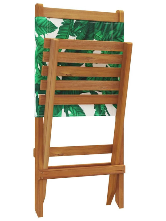 Outdoor Chair Wooden Masif Akakiaia 2pcs 41x72x68cm
