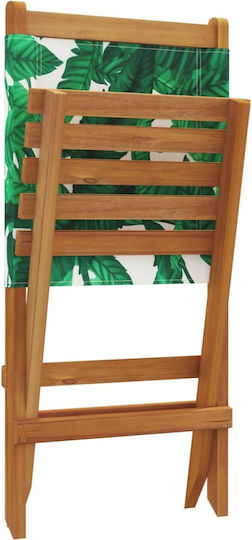 Outdoor Chair Wooden Masif Akakiaia 2pcs 41x72x68cm