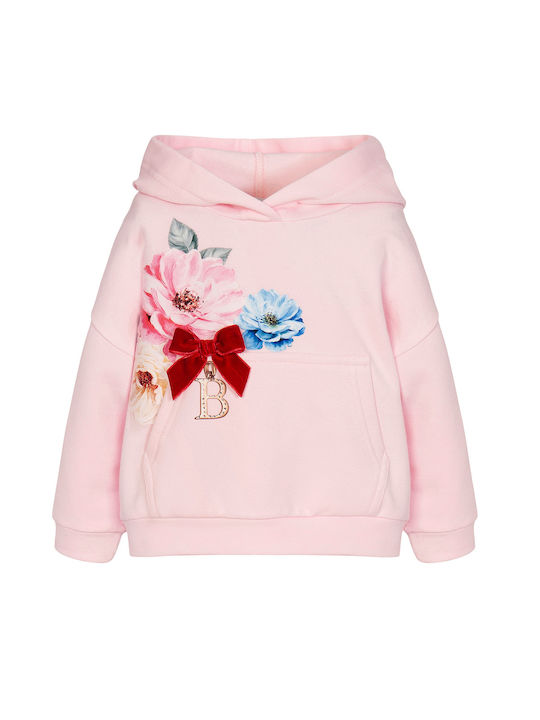 Balloon Chic Kids Sweatshirt with Hood and Pocket Pink