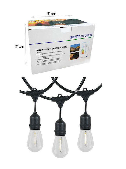 Wasserdichte Lichterkette 20m LED Warmes Weiß