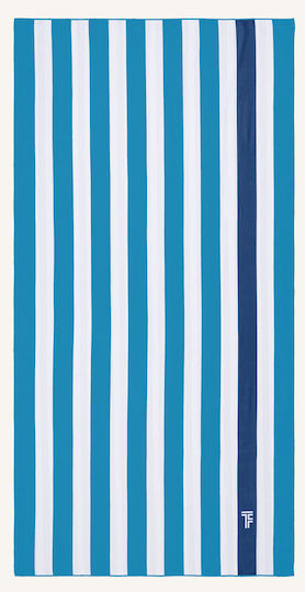 Feel & Touch Microfiber Body Towel Double-Sided with Case Blue 170x85cm