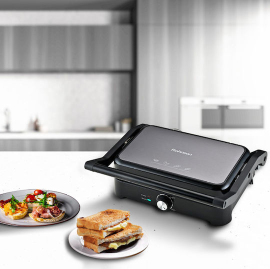 Rohnson Τοστιέρα Γκριλιέρα 1500W Γκρι