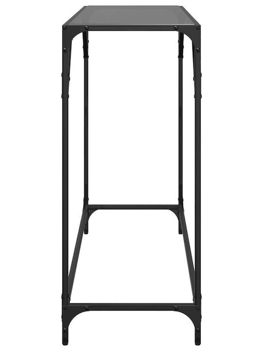 Consolă Sticlă Negru L98xL35xH81buc