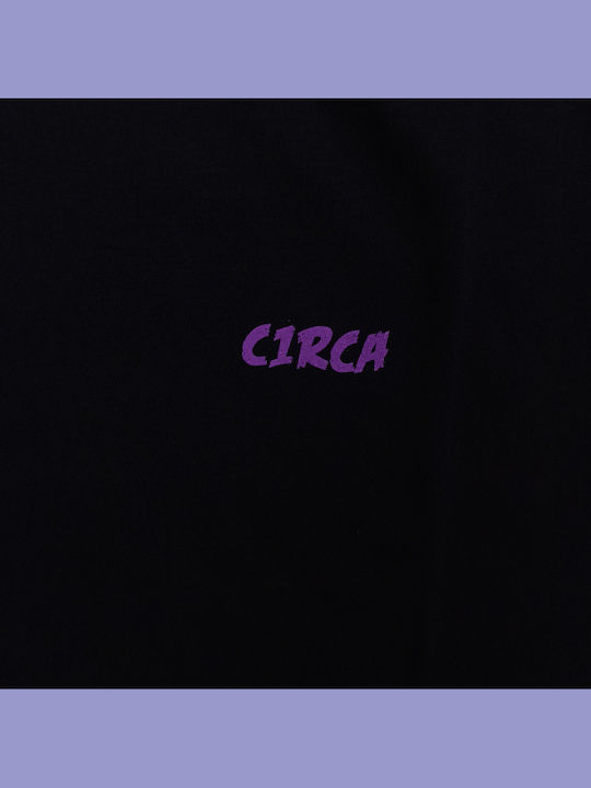 Circa T-shirt Bărbătesc cu Mânecă Scurtă Black