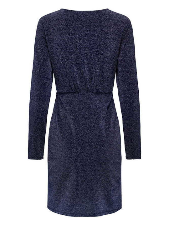 Only Kleid mit Rüschen Dark blue