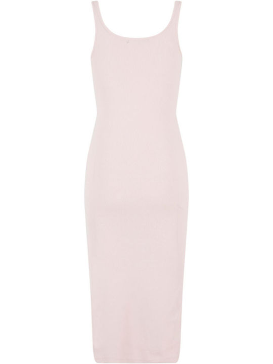 Def Maxi Dress with Slit Rose