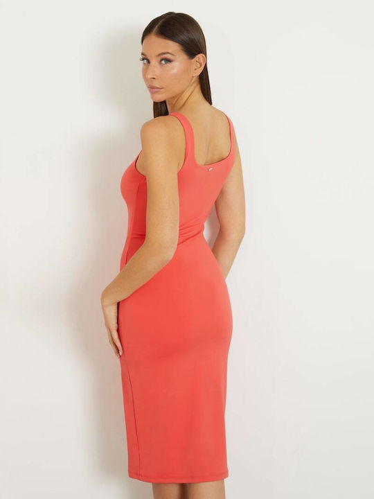 Guess Dress with Slit Peach