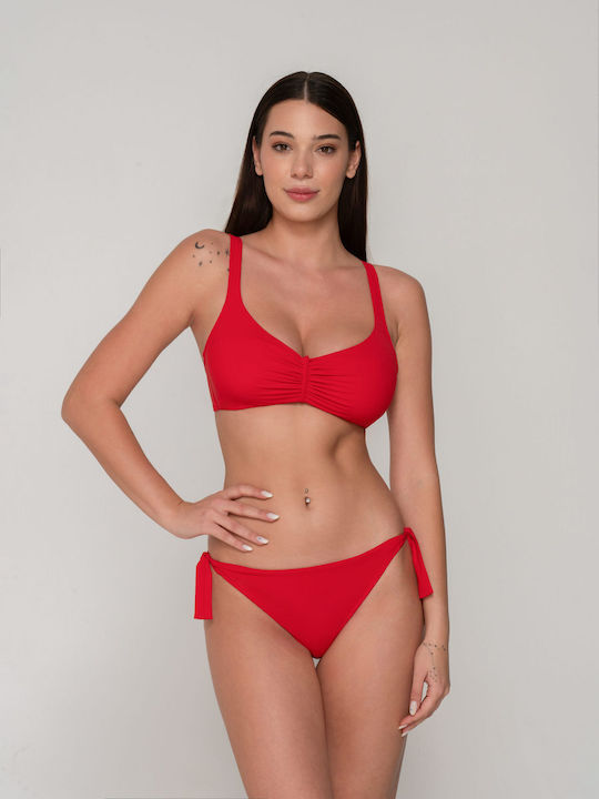 Luna Bikini Swim Top Sense with Adjustable Straps RED