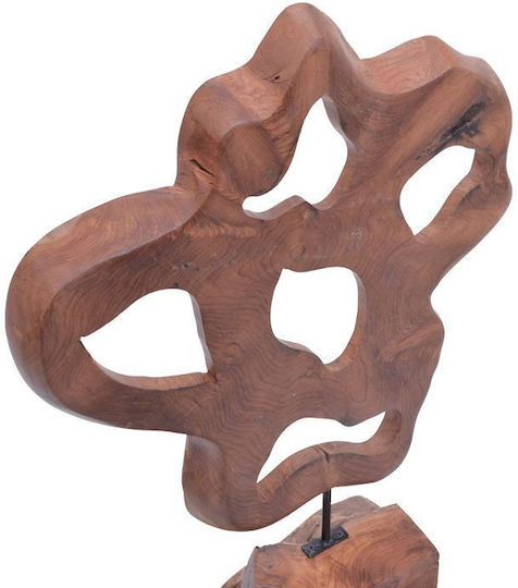Inart Decorativ Brad Strab din Lemn 49x15x70cm