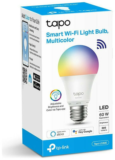TP-LINK Smart Bulb Tapo L530E v3 LED 8.7W for Socket E27 RGBW 806lm Dimmable