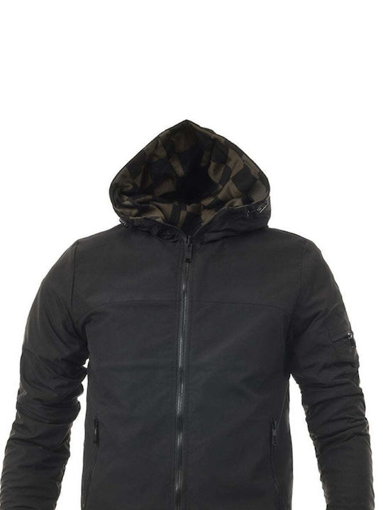 Senior Men's Jacket Black/Khaki