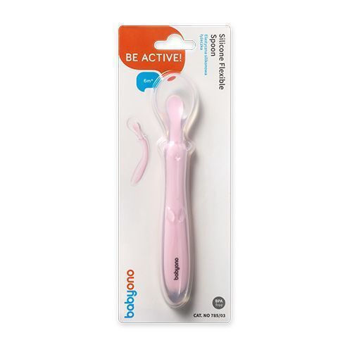 Babyono Linguriță pentru bebeluși din Silicon Roz 1c7dc7c95756