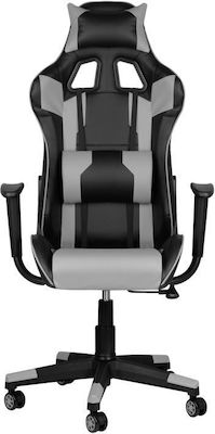 Premium 916 Artificial Leather Gaming Chair with Adjustable Arms Black / Gray