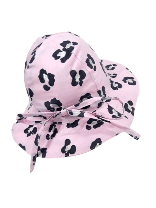 Venere Παιδικό Καπέλο Bucket Υφασμάτινο Ροζ Black Roses